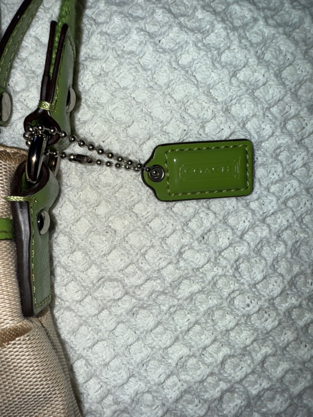 Coach Signature Crossbody Green Cream Y2K Adjustable Strap – Clean - Picture 4 of 12